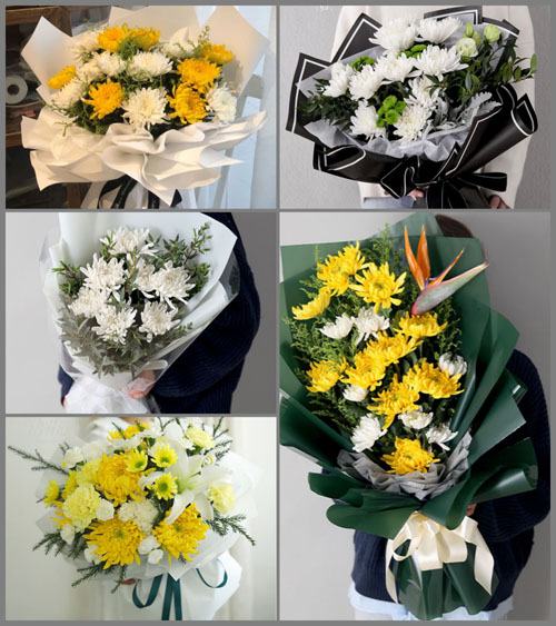 四川成都崇州市怀远镇安乐社区白事花束代送